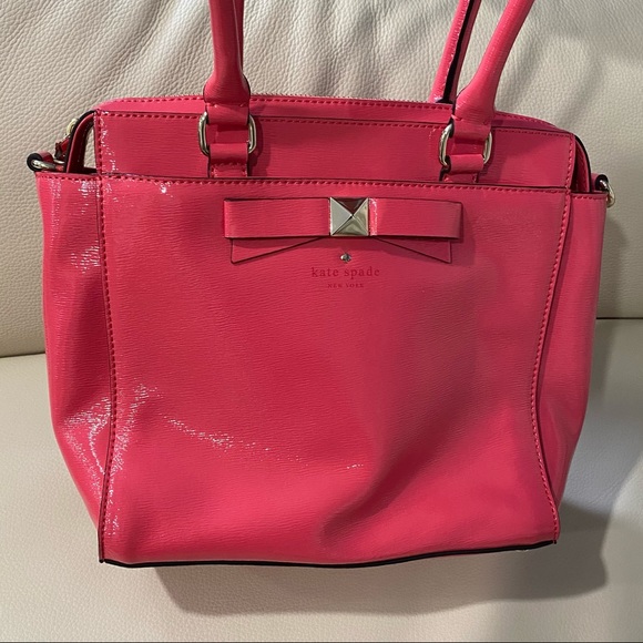Kate Spade Pink Patent Leather Work Tote